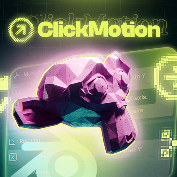 ClickMotion Blender add-on preview
