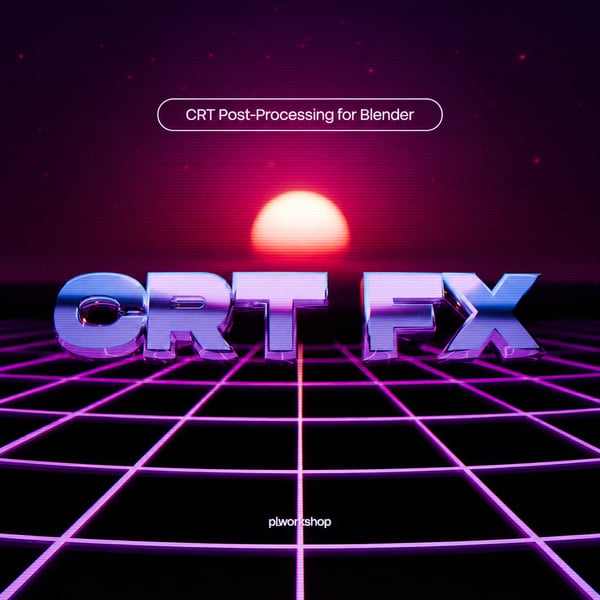 CRT FX Blender compositor preview
